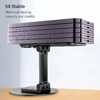 Picture of Jmary MK-59 360° Rotating Adjustable Desktop Mobile & Tablet Holder Sturdy & Hands Free Stand (Black)