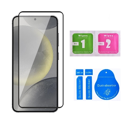 Picture of Samsung Galaxy S24 5G (5D 9D 11D 13D 21D) Screen Protector Tempered Glass Film 9H Hardness Full Coverage No Bubbles and Fingerprint Scratch-Resistant