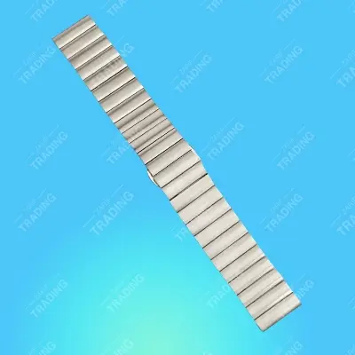 Picture of 22mm Stainless Steel Bamboo Link Watch Band Adjustable Metal Bracelet Strap for Smartwatches & Luxury Watches Butterfly Buckle (Steel Solid,Not Specified)