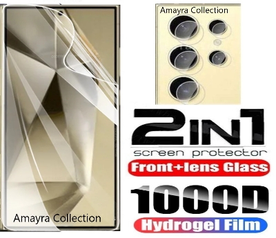 Picture of 2in1 Protector Combo Pack for Samsung Galaxy S24 Ultra 5G (Front Hydrogel Screen Protector Poly + Camera Lens Protector)