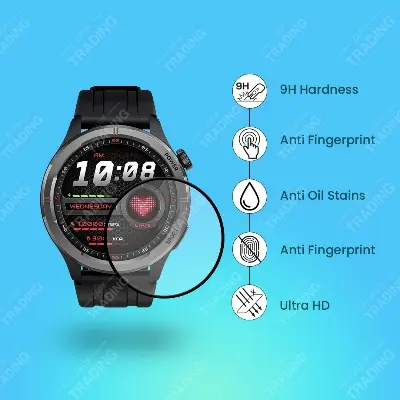 Picture of Haylou Solar Neo Smart Watch Screen Protector HD Clear Ultra-Thin Glass & PMMA Full Coverage Scratch & Fingerprint Resistant (1 Pcs Plastic)