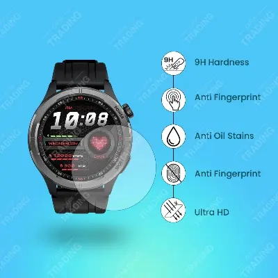 Picture of Haylou Solar Neo Smart Watch Screen Protector HD Clear Ultra-Thin Glass & PMMA Full Coverage Scratch & Fingerprint Resistant (1 Pcs Glass)