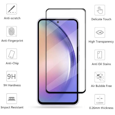 Picture of Samsung Galaxy S23+ 5G / Samsung Galaxy S23 Plus 5G(5D 9D 11D 13D 21D) Screen Protector Tempered Glass Film 9H Hardness Full Coverage No Bubbles and Fingerprint Scratch-Resistant