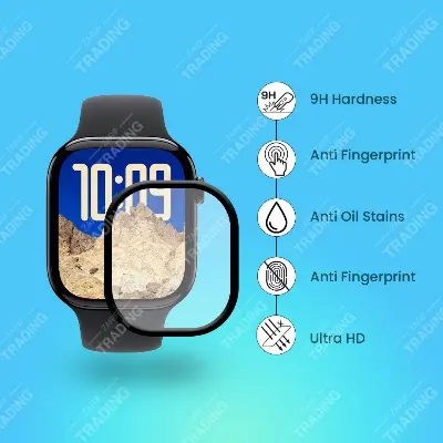 Picture of Apple Watch Series 10 42mm 46mm Watch Screen Protector HD Clear Ultra-Thin PMMA Full Coverage Scratch & Fingerprint Resistant (46mm-1 Pcs)