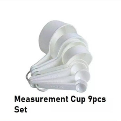 Picture of Measerment Cup Set 9 piece set - White -White