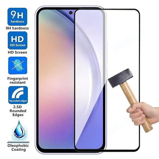 Picture of Samsung Galaxy S24 FE 5G (5D 9D 11D 13D 21D) Screen Protector Tempered Glass Film 9H Hardness Full Coverage No Bubbles and Fingerprint Scratch-Resistant