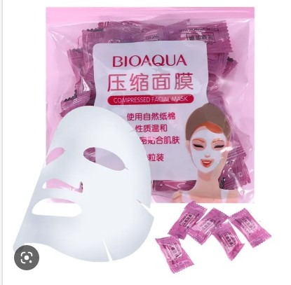 Picture of BIOAQUA Compressed Dry Sheet Mask (50pcs) -Face