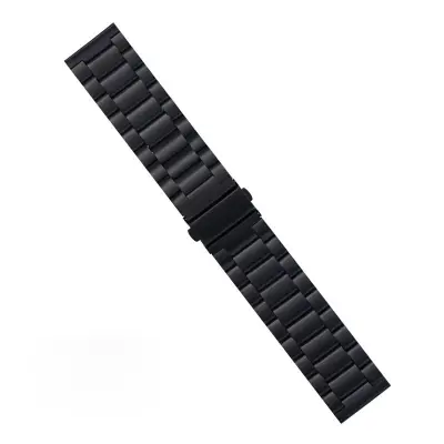 Picture of 20mm Stainless Steel Watch Band Metal Replacement Strap for Smartwatches & Traditional Watches Durable Adjustable & Classic Design (Black,Not Specified)