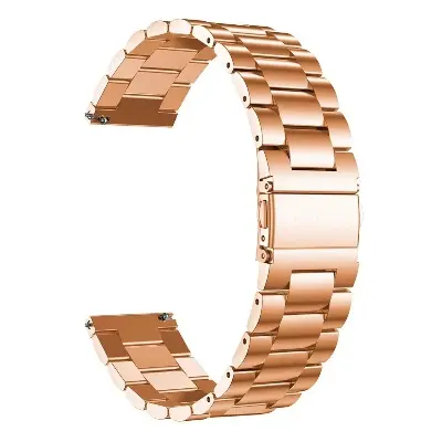 Picture of 20mm Stainless Steel Premium Watch Strap Durable Metal Replacement Band for Smartwatches & Traditional Watches Classic & Adjustable (Rose Gold,Not Specified)
