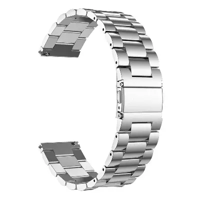 Picture of 20mm Stainless Steel Premium Watch Strap Durable Metal Replacement Band for Smartwatches & Traditional Watches Classic & Adjustable (Silver,Not Specified)