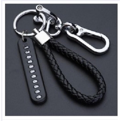 Picture of Pendant key Holders + Phone Number plate  Motorcycle , Bicycle , Car Auto Key Ring Anti-Lost Number Plate Mobile Number