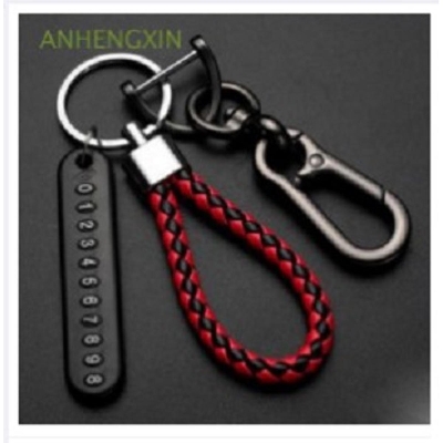 Picture of Pendant key Holders + Phone Number plate  Motorcycle , Bicycle , Car Auto Key Ring Anti-Lost Number Plate Mobile Number