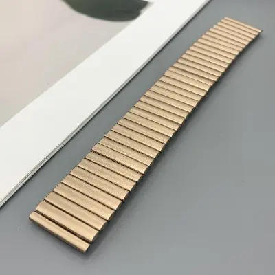 Picture of 22mm Stainless Steel Elastic Stretchable Watch Band Adjustable Metal Strap for Smartwatches & Traditional Watches (Rose Gold,Not Specified)