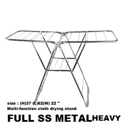 Picture of Heavy SS Foldable Clothes Drying Rack Dryer ( FULL SS ) -Silver