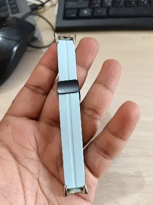 Picture of Mi Band 9 Mi Band 8 Extra Large Silicone Strap for 12mm Magnetic Folding Sport Band Compatible Quick Release for Xiaomi Band 9 & Xiaomi Band 8 (Stretch Blue,Not Specified)