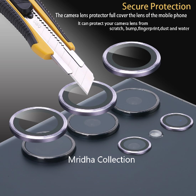 Picture of KUZOOM Camara Lens Protector For Samsung Galaxy S23 Ultra Metal High Quality Glossy finish