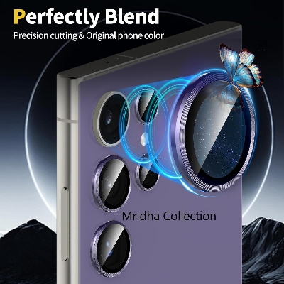 Picture of KUZOOM Camara Lens Protector For Samsung Galaxy S23 Ultra Metal High Quality Glossy finish