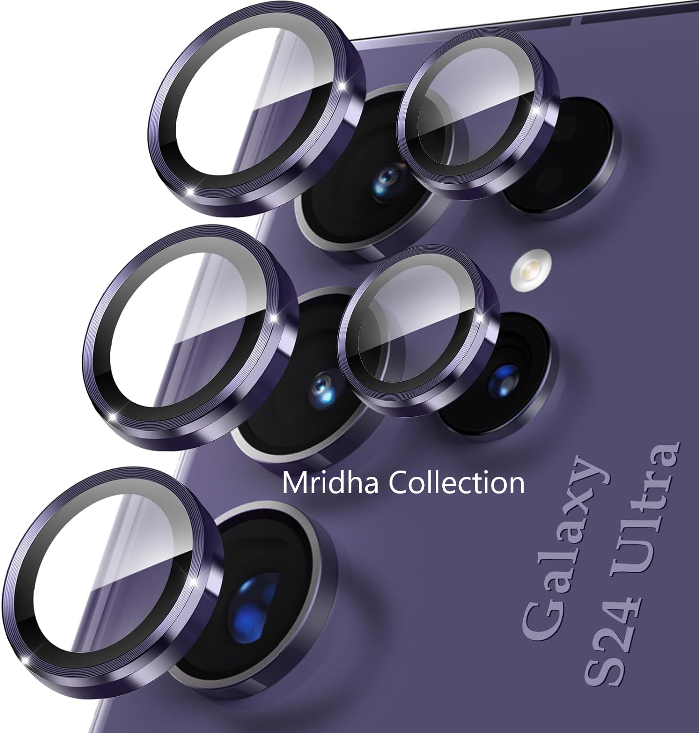 Picture of KUZOOM Camara Lens Protector For Samsung Galaxy S23 Ultra Metal High Quality Glossy finish