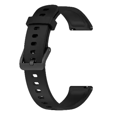 Picture of Realme Band 2 Silicone Replacement Strap Soft Adjustable Durable Wristband for Comfortable Fit (Black,Not Specified)