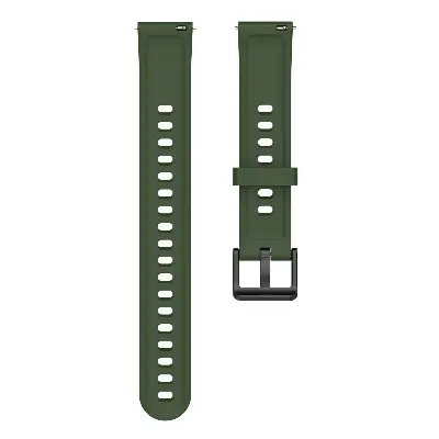 Picture of Realme Band 2 Silicone Replacement Strap Soft Adjustable Durable Wristband for Comfortable Fit (Army Green,Not Specified)