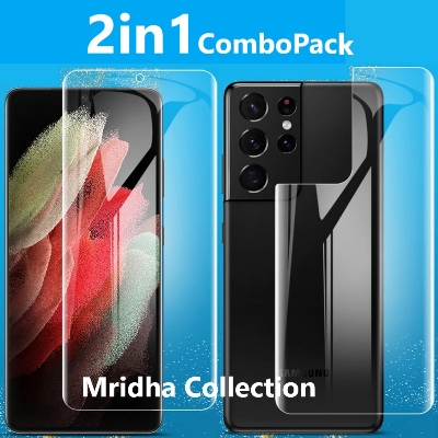 Picture of 2in1 Protector Combo Pack for Samsung Galaxy S23 Ultra 5G (Front Hydrogel Protector Poly + Back Hydrogel Protector Poly)