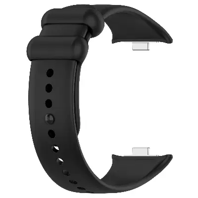 Picture of Mi Band 9 Pro Mi Band 8 Pro Redmi Watch 5 & Redmi Watch 4 Silicone Replacement Strap Multiple Colors Available (Black,Not Specified)