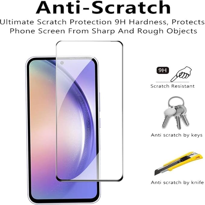 Picture of Samsung Galaxy S23 5G Premium Full Coverage Glass Protector Tempered Glass Screen Protector 9H Hardness