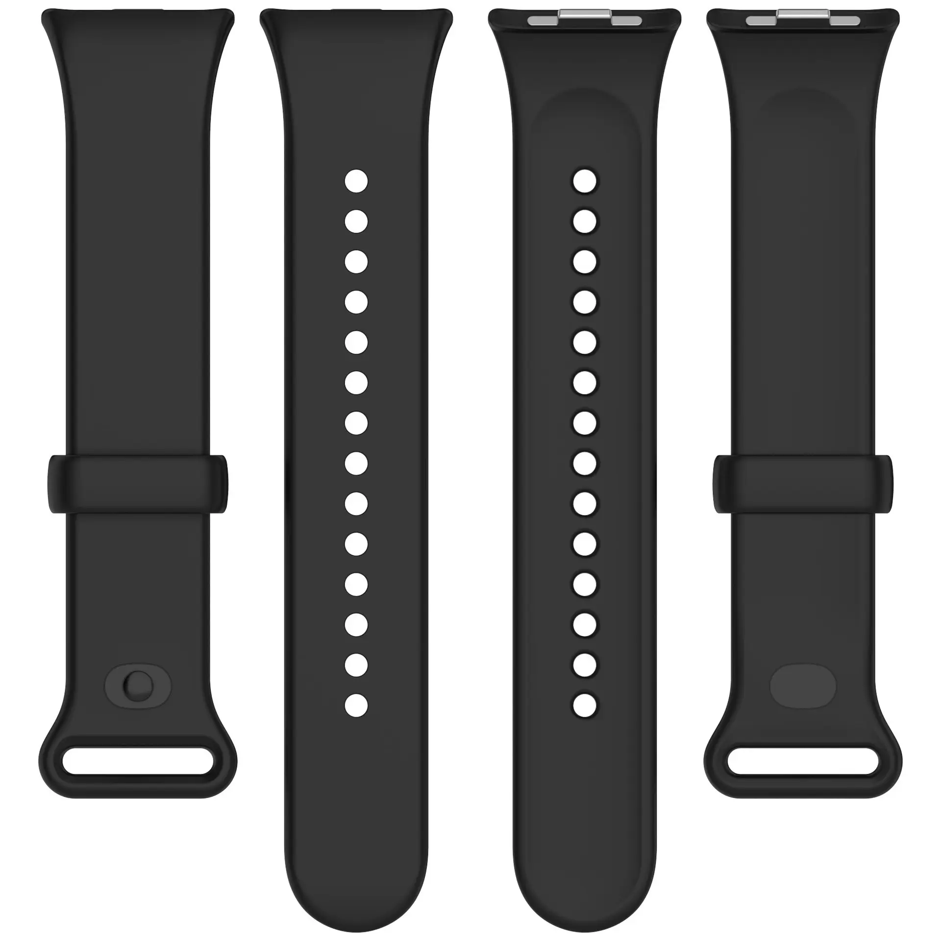 Picture of Mi Band 9 Pro Mi Band 8 Pro Redmi Watch 5 & Redmi Watch 4 Silicone Replacement Strap Multiple Colors Available (Black 2,Not Specified)