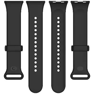 Picture of Mi Band 9 Pro Mi Band 8 Pro Redmi Watch 5 & Redmi Watch 4 Silicone Replacement Strap Multiple Colors Available (Black 2,Not Specified)