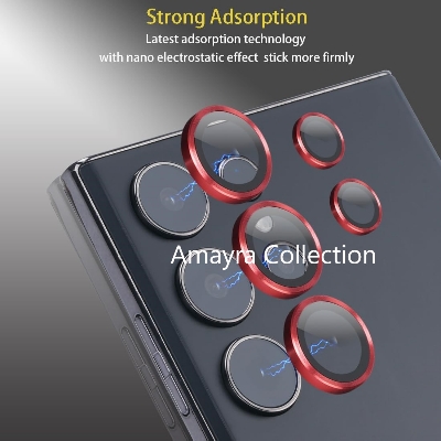 Picture of KUZOOM Camara Lens Protector For Samsung Galaxy S24 Ultra Metal High Quality Glossy finish