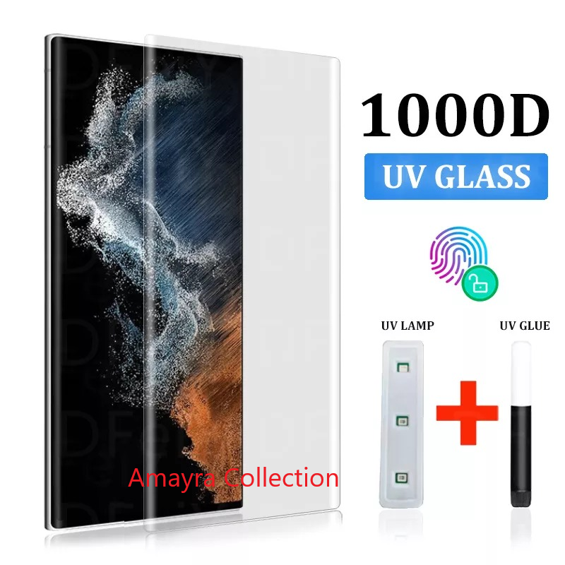 Picture of 3in1 Protector Combo Pack for Samsung Galaxy S23 Ultra 5G (A+ GRADE) UV Glass Screen Protector + Back Protector Film + Camera Glass Protector)