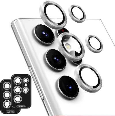 Picture of KUZOOM Camara Lens Protector For Samsung Galaxy S23 Ultra Metal High Quality Glossy finish