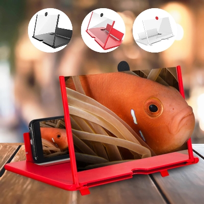 Picture of 3D Glass Magnifier Mobile Accessories Mobile Phone Screen Amplifier Foldable 3D Glass For Android Phone Screen Magnifier -Multicolor