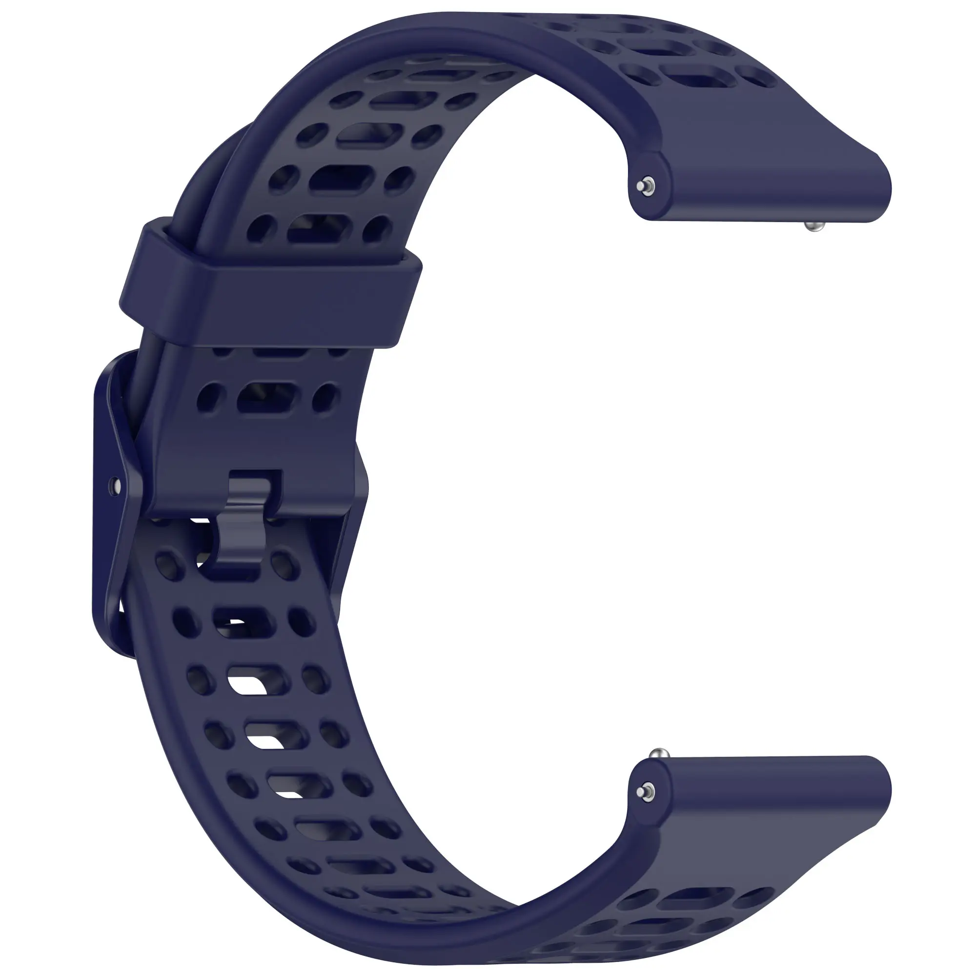 Picture of 20mm Silicone Sports Strap Breathable Durable & Stylish Wristband for Smartwatches & Traditional Watches (Midnight Blue,Not Specified)