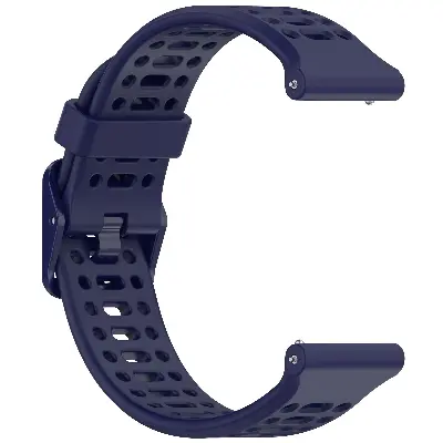 Picture of 20mm Silicone Sports Strap Breathable Durable & Stylish Wristband for Smartwatches & Traditional Watches (Midnight Blue,Not Specified)