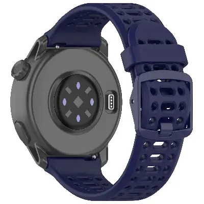 Picture of 20mm Silicone Sports Strap Breathable Durable & Stylish Wristband for Smartwatches & Traditional Watches (Midnight Blue,Not Specified)