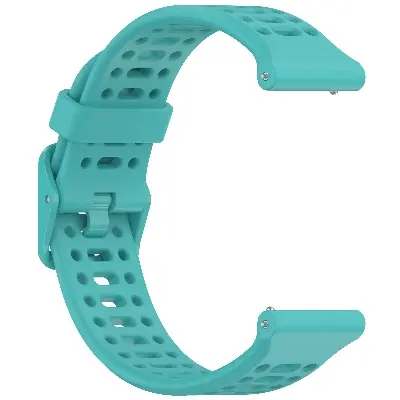 Picture of 20mm Silicone Sports Strap Breathable Durable & Stylish Wristband for Smartwatches & Traditional Watches (Green Water,Not Specified)