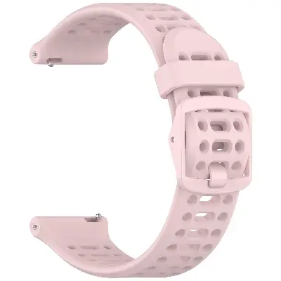 Picture of 20mm Silicone Sports Strap Breathable Durable & Stylish Wristband for Smartwatches & Traditional Watches (Sand Powder,Not Specified)