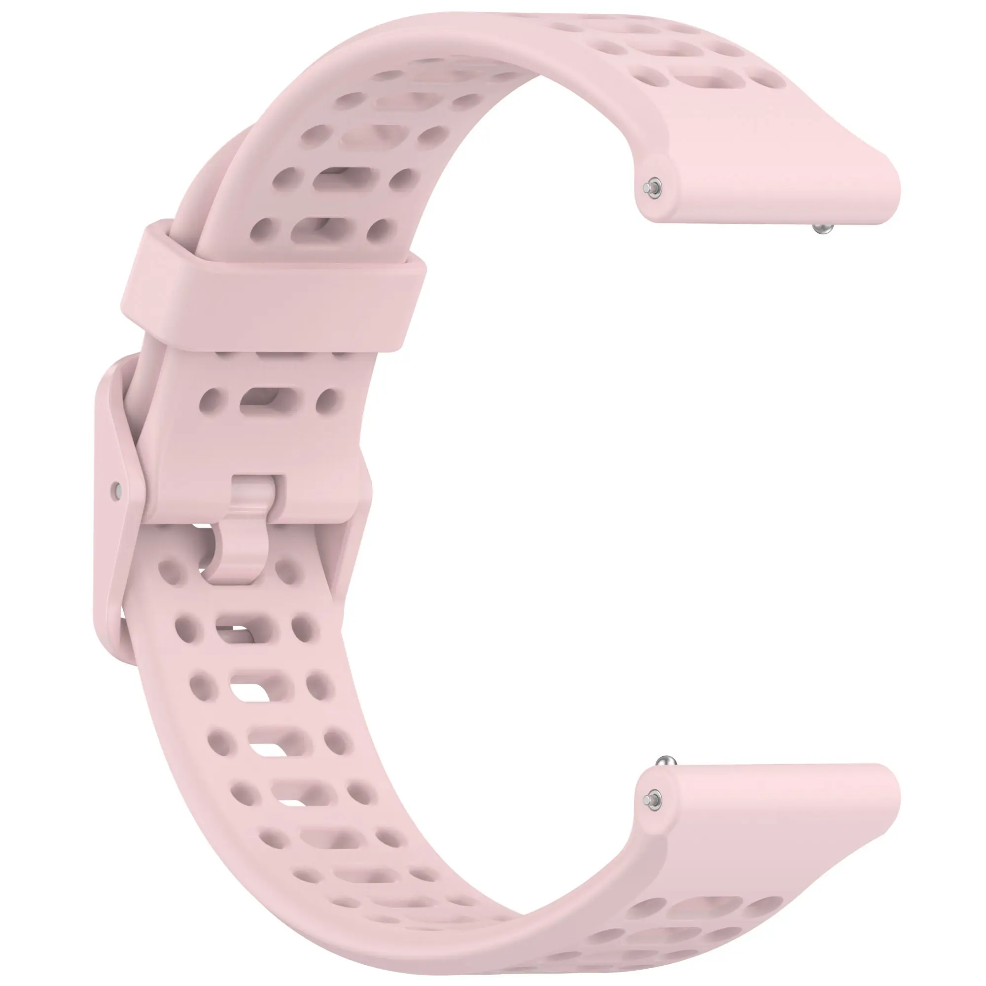 Picture of 20mm Silicone Sports Strap Breathable Durable & Stylish Wristband for Smartwatches & Traditional Watches (Sand Powder,Not Specified)