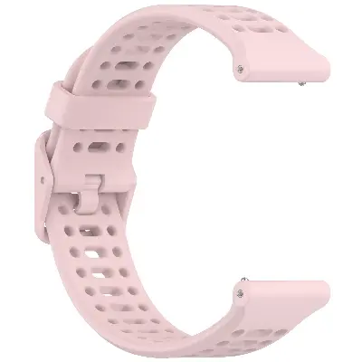 Picture of 20mm Silicone Sports Strap Breathable Durable & Stylish Wristband for Smartwatches & Traditional Watches (Sand Powder,Not Specified)