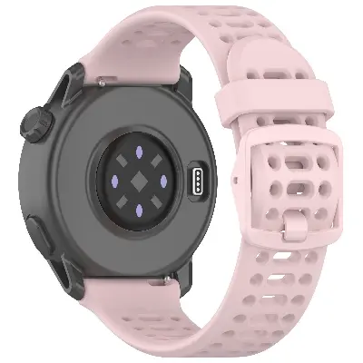 Picture of 20mm Silicone Sports Strap Breathable Durable & Stylish Wristband for Smartwatches & Traditional Watches (Sand Powder,Not Specified)