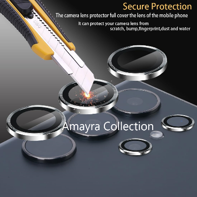 Picture of KUZOOM Camara Lens Protector For Samsung Galaxy S24 Ultra Metal High Quality Glossy finish