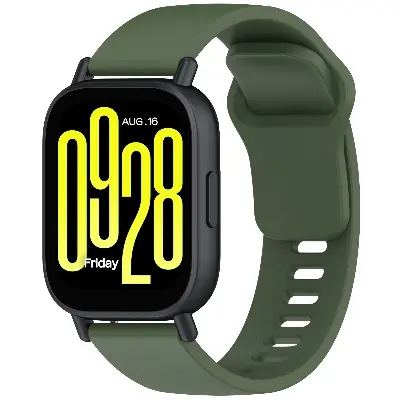 Picture of 22mm Silicone Strap for Smartwatches Compatible with Redmi Watch 5 Lite & Redmi Watch 5 Active (Army Green,Not Specified)