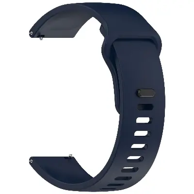 Picture of 22mm Silicone Strap for Smartwatches Compatible with Redmi Watch 5 Lite & Redmi Watch 5 Active (Midnight Blue,Not Specified)