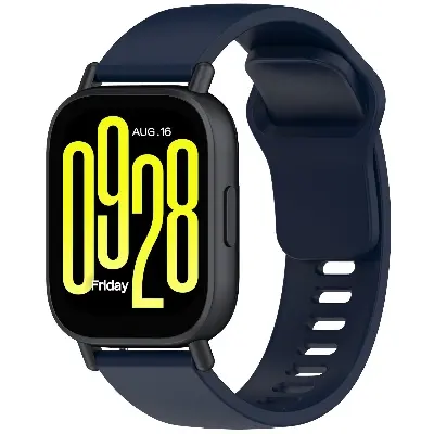 Picture of 22mm Silicone Strap for Smartwatches Compatible with Redmi Watch 5 Lite & Redmi Watch 5 Active (Midnight Blue,Not Specified)