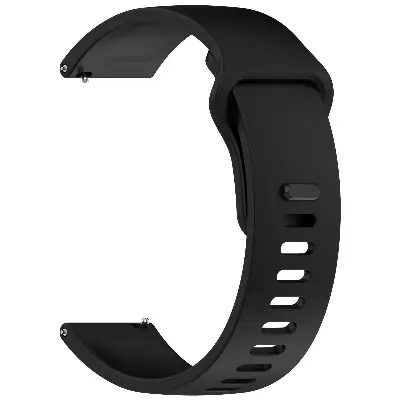 Picture of 22mm Silicone Strap for Smartwatches Compatible with Redmi Watch 5 Lite & Redmi Watch 5 Active (Black,Not Specified)