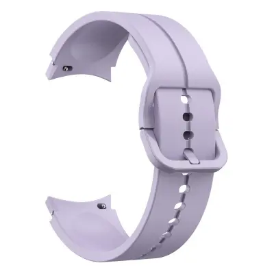 Picture of 20mm Wavy Stitch Silicone Sports Strap with Metal Buckle for Samsung Galaxy Watch 7/6/5/4 FE (Purple,Not Specified)