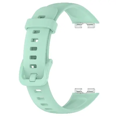 Picture of Huawei Band 8/9/10 Silicone Sports Strap Solid Color Replacement Wristband Suitable for Huawei bracelet (Gray Green,Not Specified)