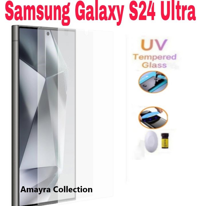 Picture of 2in1 Protector Combo Pack for Samsung Galaxy S24 Ultra 5G UV Glass Screen Protector + 3D Camera Protector Lens