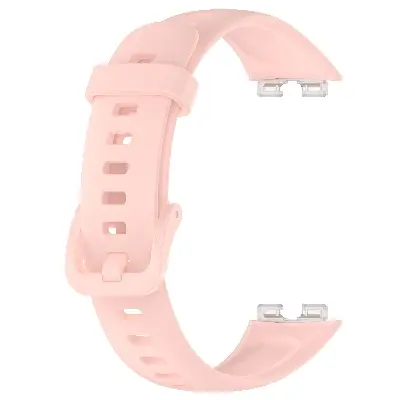 Picture of Huawei Band 8/9/10 Silicone Sports Strap Solid Color Replacement Wristband Suitable for Huawei bracelet (Pink,Not Specified)